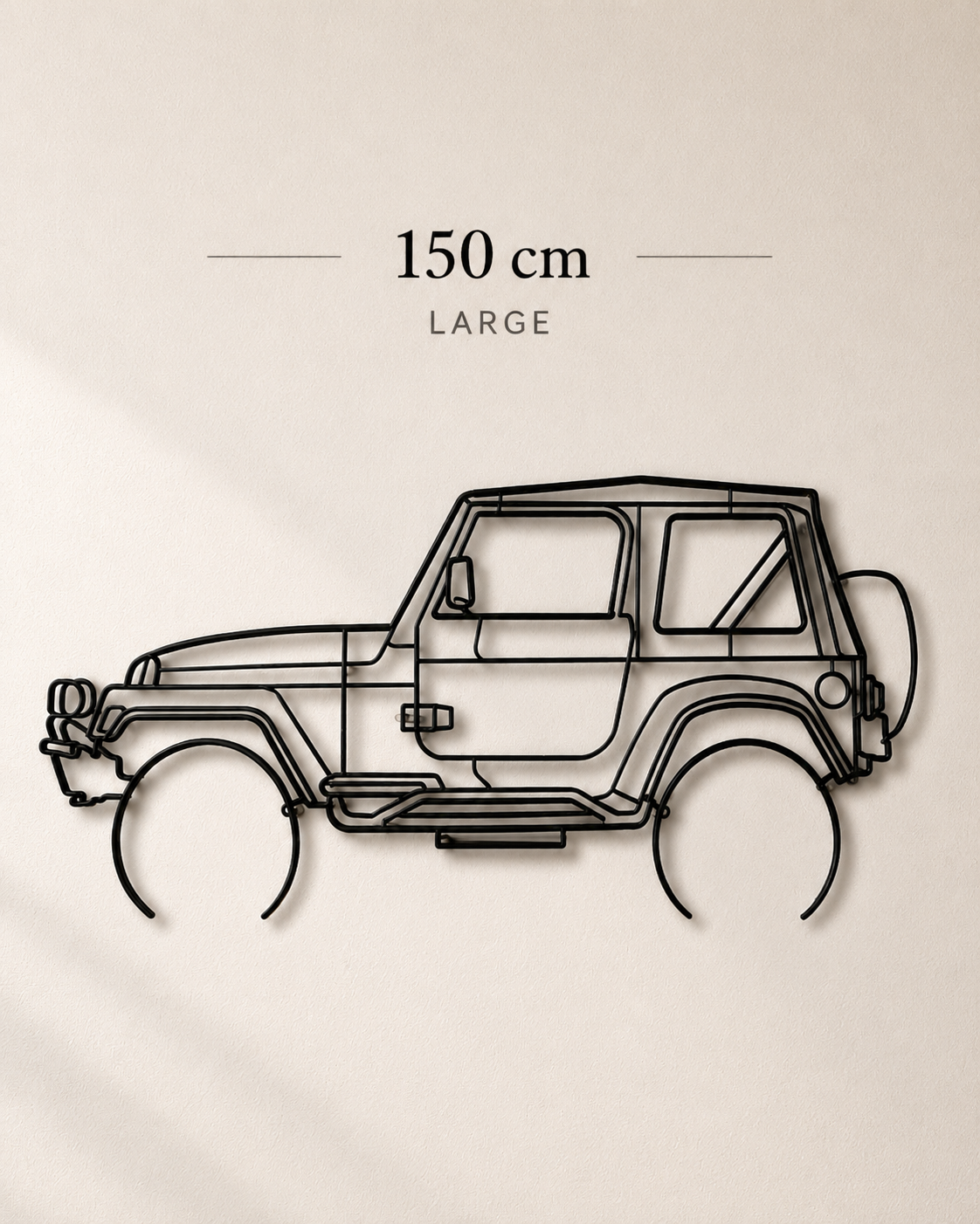 Silhouette de voiture en métal – Décoration murale