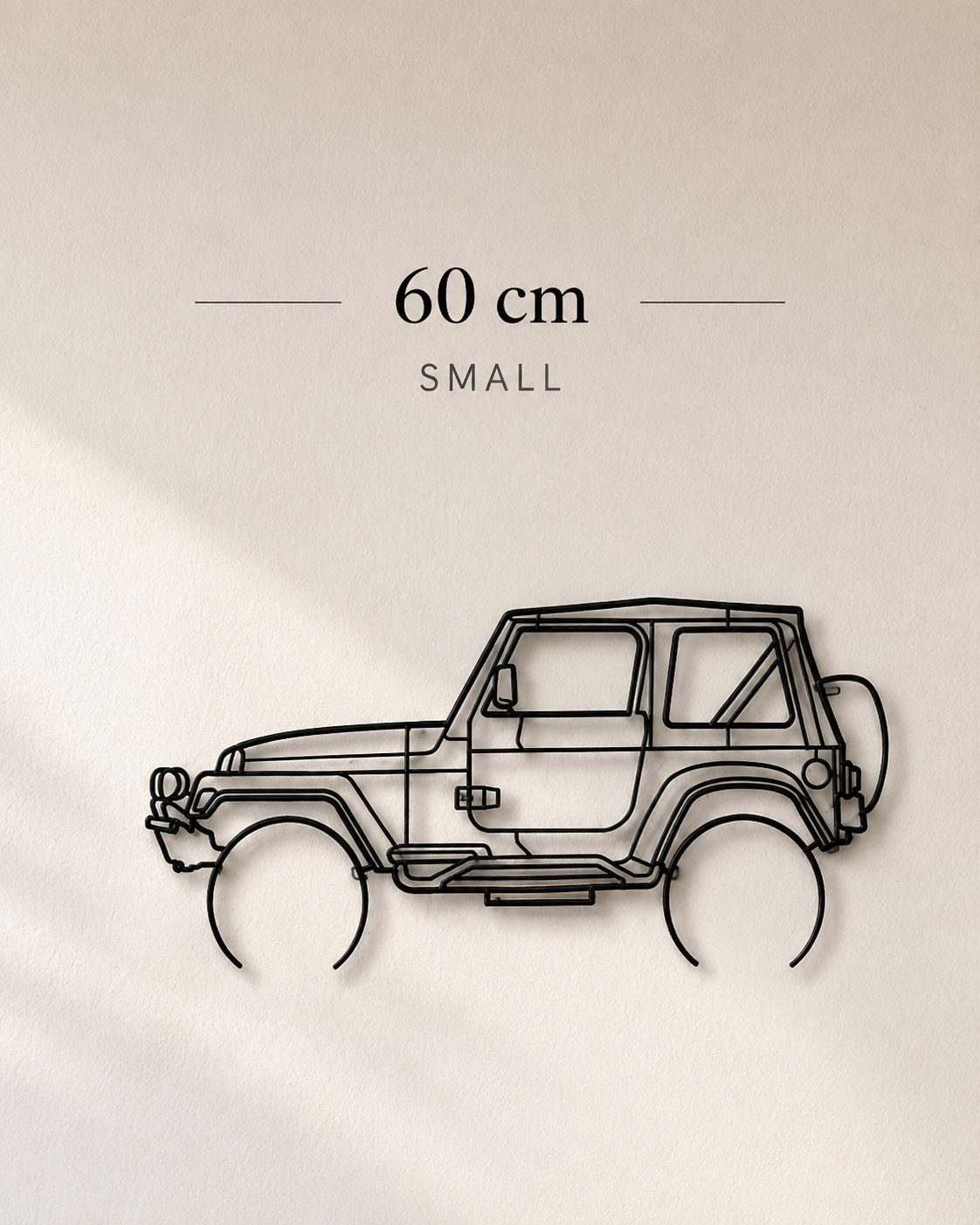 Silhouette de voiture en métal – Décoration murale